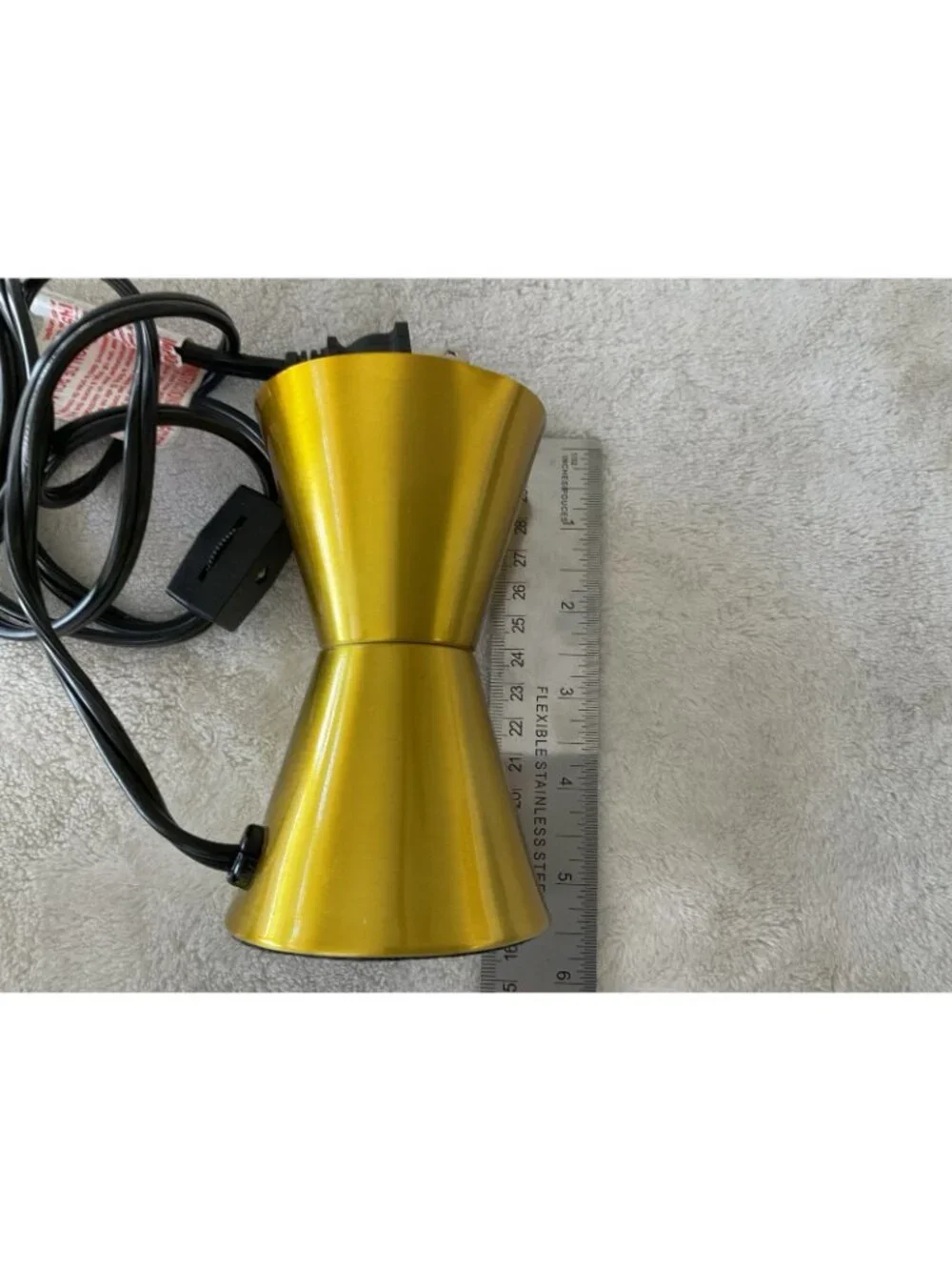 Motion and Glitter Lava Lamp BASE ONLY Model 1929 Gold Used Working Condition